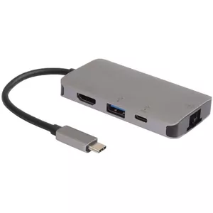 Microconnect USB3.1CCOM16 laptop dock Wired USB 3.2 Gen 1 Type-C Grey