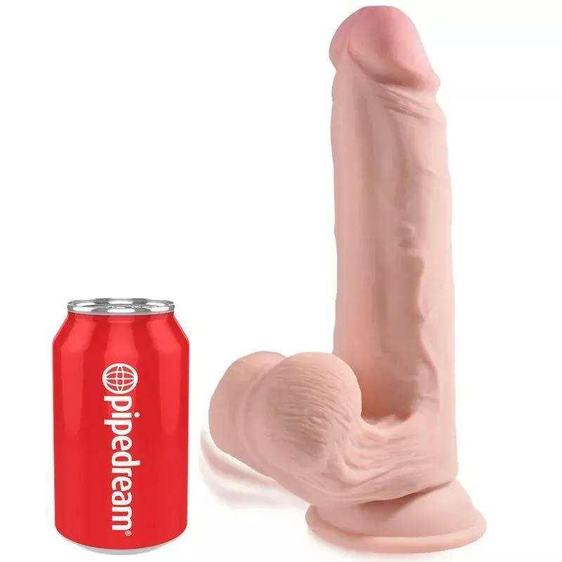 Dildo King Cock Plus 3D Swinging Balls 20.3 cm Photo 2