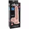 Dildo King Cock Plus 3D Swinging Balls 20.3 cm Photo 7