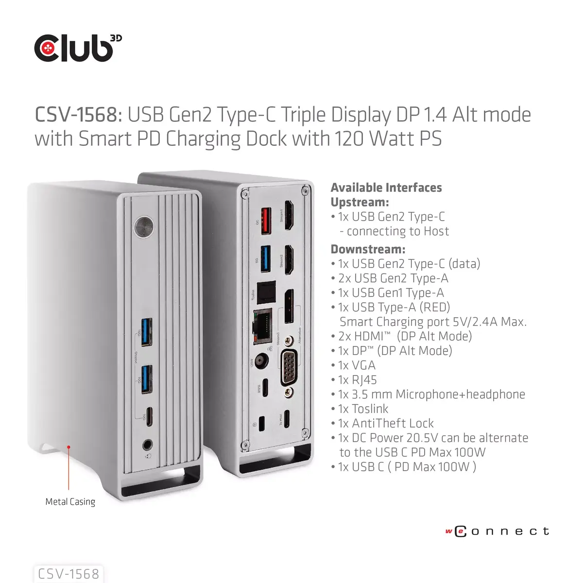 Док-станция CLUB3D CSV-1568 Photo 11