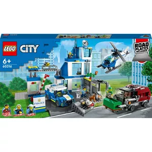 LEGO City Police Station 60316 — playset with 5 minifigures and police vehicles