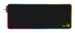 Gaming mouse pad Genius GX-PAD 800S — 800×300 mm, black, non-slip base, multicolour backlight