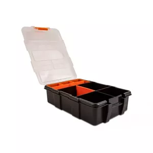 Storage box DeLOCK 18419 11 compartments 220x155x60mm orange/black