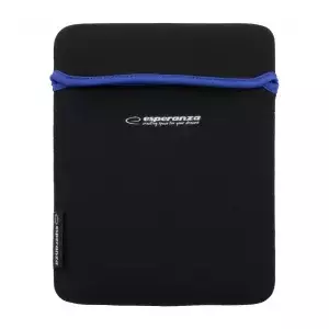 Tablet folio case ESPERANZA ET172B for up to 24.6 cm (9.7") screens, neoprene, black/blue
