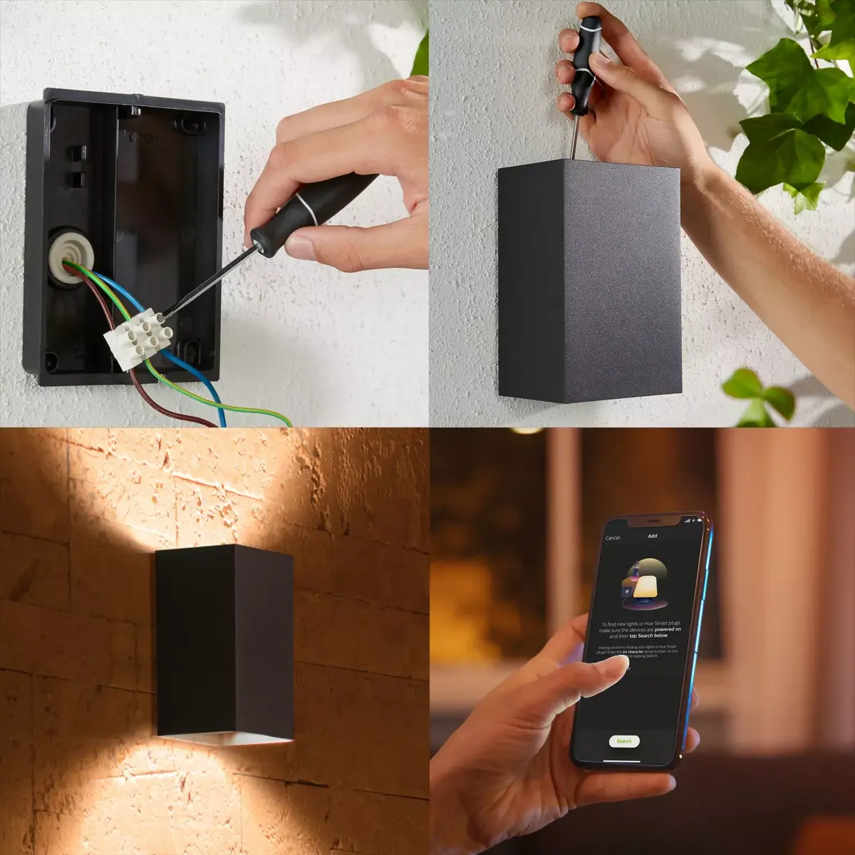 Outdoor wall lighting Philips Hue White and colour ambience Resonate Photo 2
