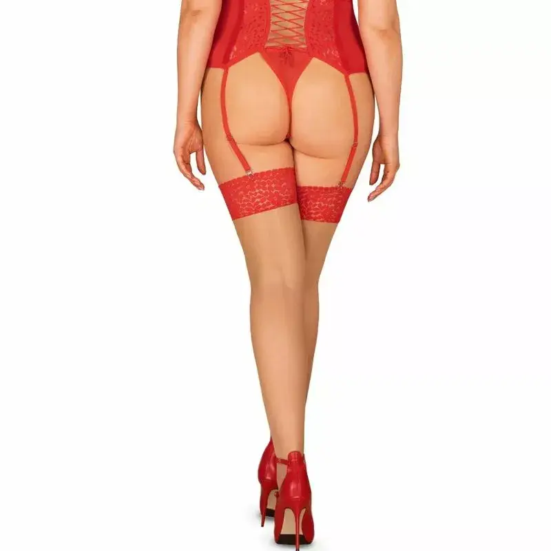 Zeķubikses Obsessive Blossmina D-230864 4XL/5XL Photo 2
