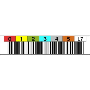 Label rolls ASTAR LTO7200299 — LTO7 barcode labels, horizontal orientation
