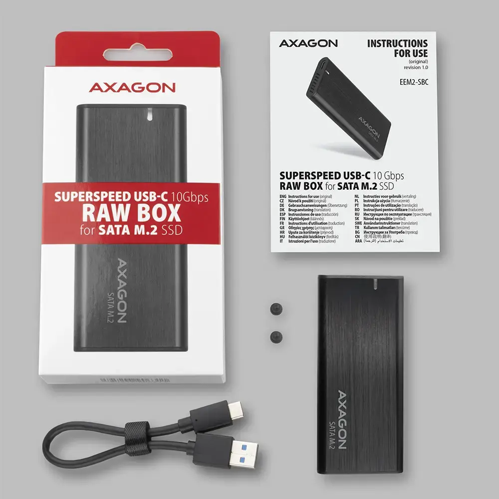 SSD korpuss Axagon EEM2-SBC Photo 11