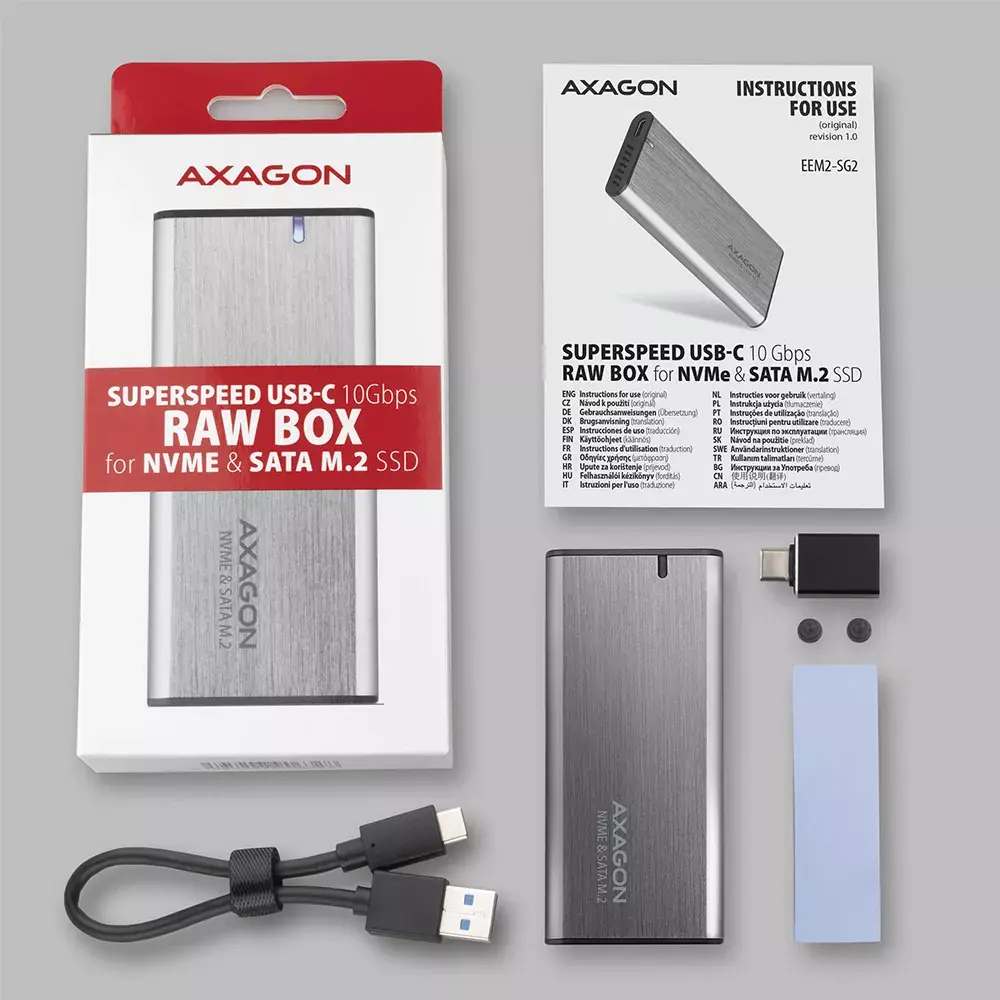 SSD enclosure Axagon EEM2-SG2 Photo 10