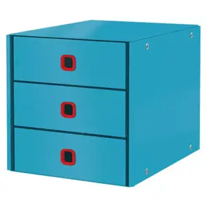 File storage box Leitz Click & Store Cosy A4 Blue Hardboard Polypropylene