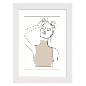 Single picture frame Hama Copenhagen White Glass MDF 220mm