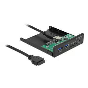 DeLOCK Front Panel 3.5" USB 5 Gbps 1 x USB Type-C + 2 x USB Type-A + SD and Micro SD slot