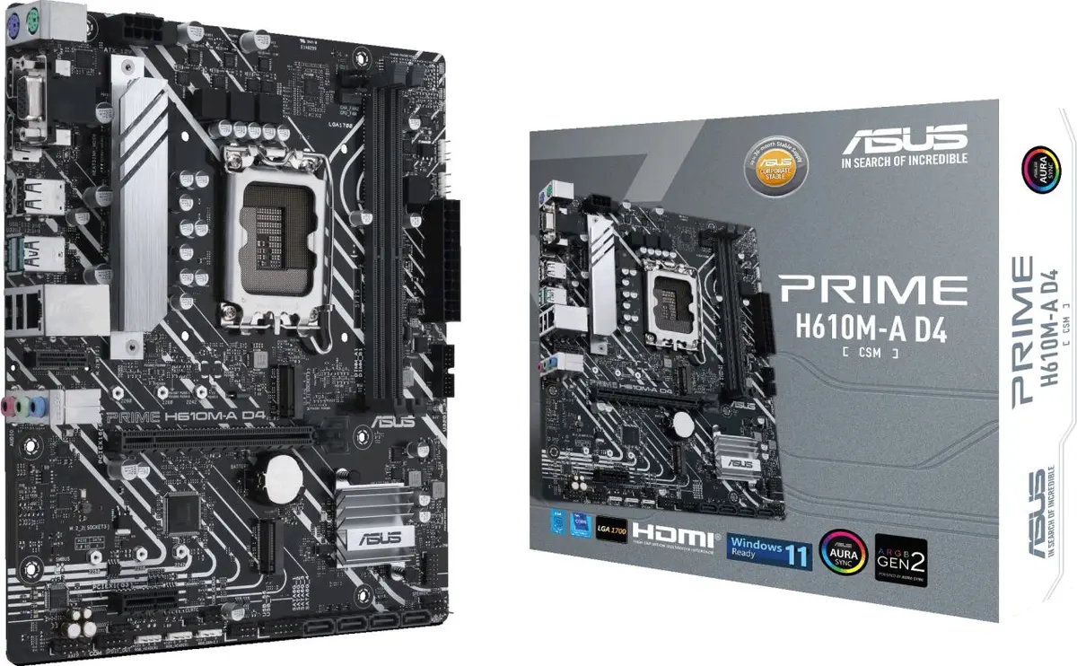 ASUS PRIME H610M-A D4-CSM Micro ATX