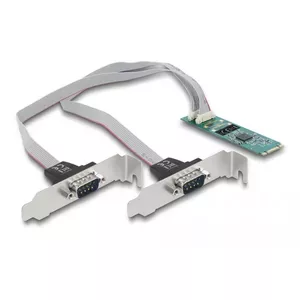 DeLOCK M.2 Card to 2 x Serial RS-232 DB9 PCIe 2.1