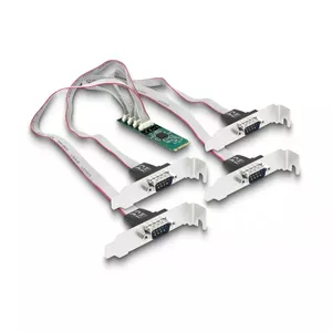 DeLOCK M.2 Card to 4 x Serial RS-232 DB9 PCIe 2.1