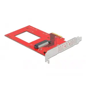 DeLOCK PCI Express x4 Card to 1 x internal U.3 Red Silver