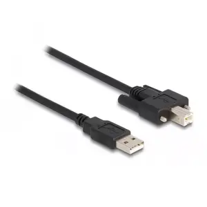 DeLOCK Cable USB 2.0 Type-A male to Type-B male with screws 1 m