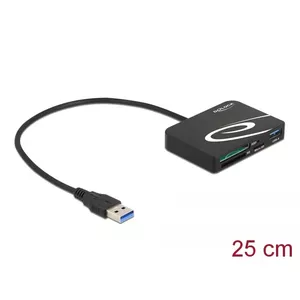 Kārtu lasītājs DeLOCK 91756 Melns MicroSD SD MMC USB 5 Mbit/s