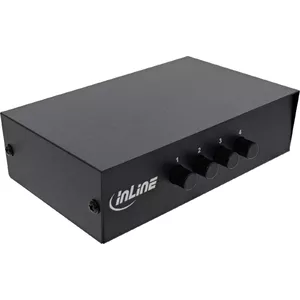 InLine AV Switch manual 4-port 3x RCA IN/OUT Composite Black