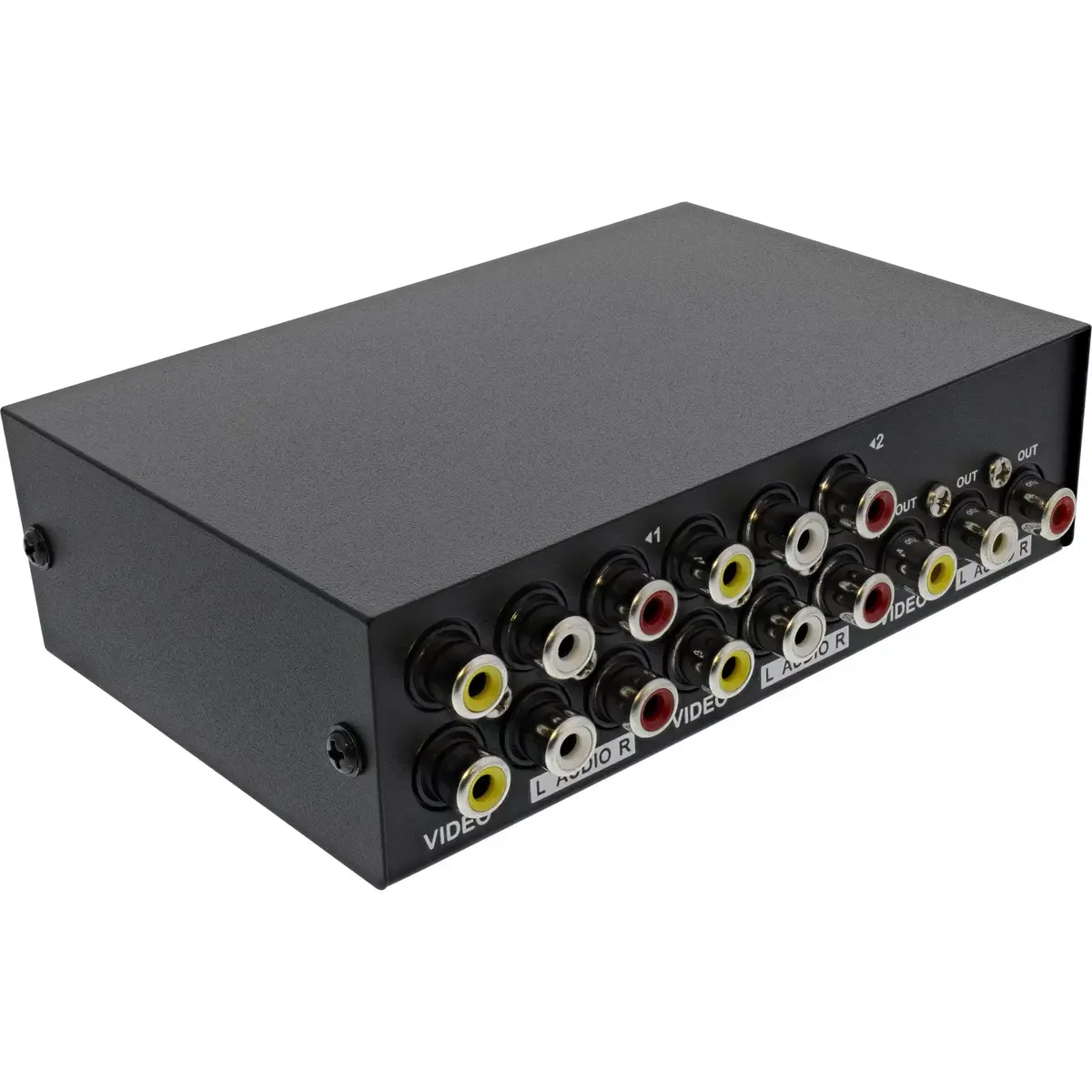InLine AV Switch manual 4-port 3x RCA IN/OUT Photo 2