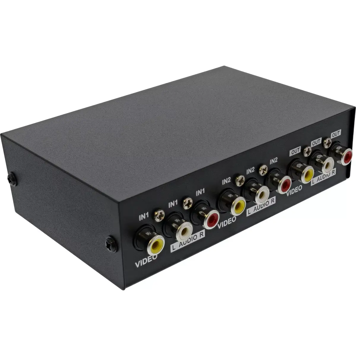 InLine AV Switch manual 2-port 3x RCA IN/OUT Photo 2