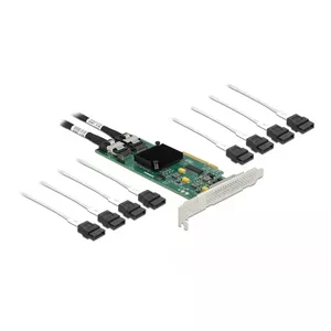 DeLOCK 8 port SATA PCI Express x8 Card with Connection Cable
