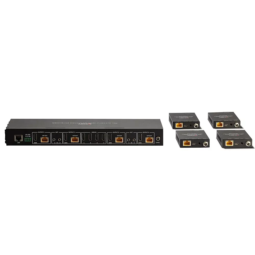 AV raidītājs un uztvērējs Lindy 70m Cat.6 4x4 HDMI 4K60 Photo 4
