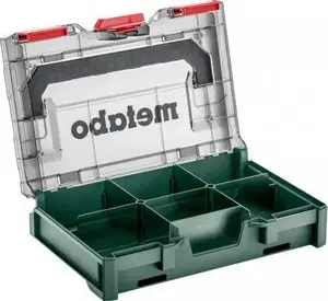 Toolbox Metabo 626896000 ABS green transparent — plastic storage case