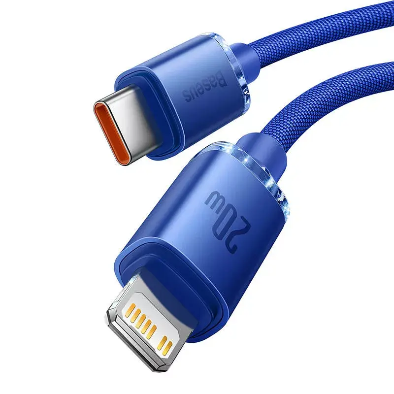 Baseus Crystal Shine USB-C uz Lightning kabelis 2 m Photo 2