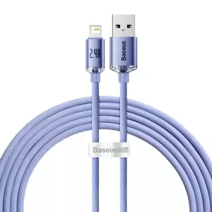 Cable Baseus Crystal Shine 2 m Lightning to USB A Violet