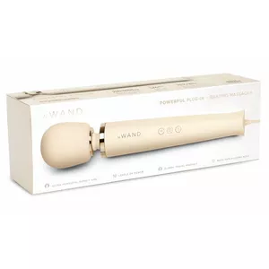 Mains-powered wand massager le wand model 54000660000 — 34 cm length, 6.2 cm head, 6 modes, 10 intensities, plug-in