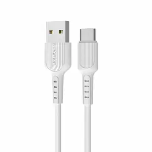 Кабель Borofone BX16 USB-C для зарядки и передачи данных, 2А, 1м, белый