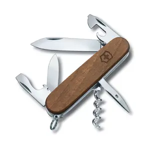Многофункциональный нож Victorinox Spartan Wood Нержавеющая сталь Нож с фиксатором Лезвие в форме кинжала