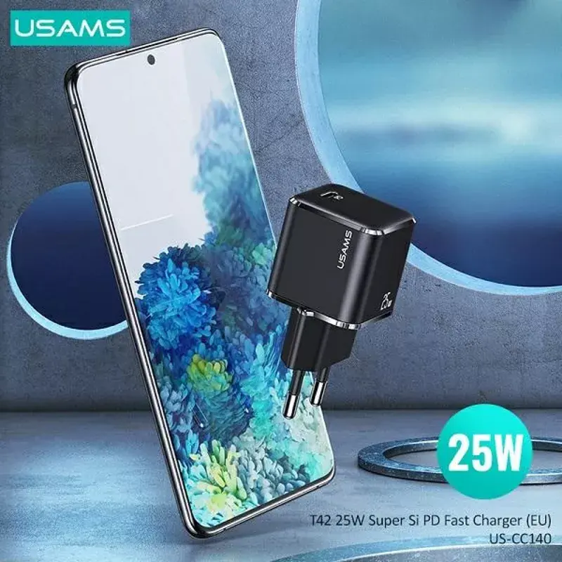 Сетевое зарядное usams T42 mini 25W USB‑C PD3.0 Photo 4
