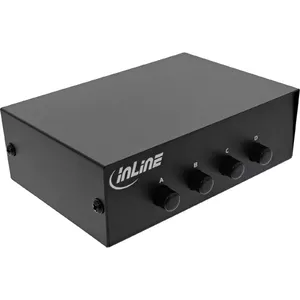 InLine Serial switch manual 4-port RS232 9-pin Sub-D Wired