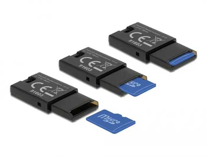 DeLOCK USB 2.0 kartes lasītājs melns Photo 3