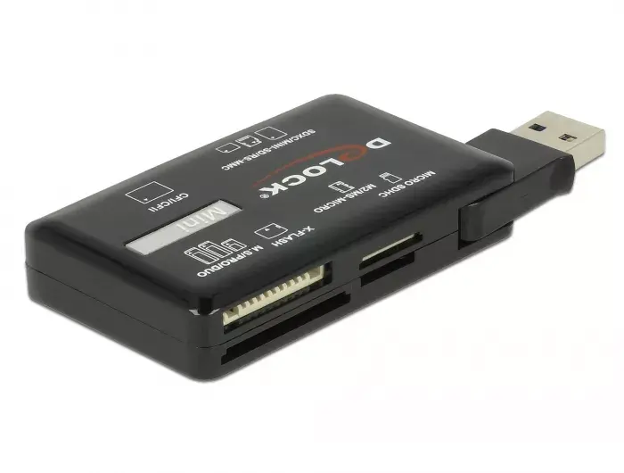 DeLOCK SuperSpeed USB kartes lasītājs CF SD Micro SD MS M2 xD Photo 2