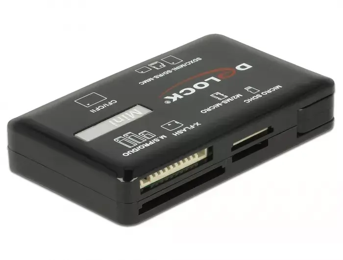 DeLOCK SuperSpeed USB kartes lasītājs CF SD Micro SD MS M2 xD Photo 3