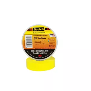 Electrical tape 3M 7100238736 Yellow PVC 20m 19mm 0.18mm