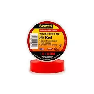 Elektriskā līmlente 3M SCOTCH35-19X20RD sarkana PVC 19 mm x 20 m 600V UL Listed