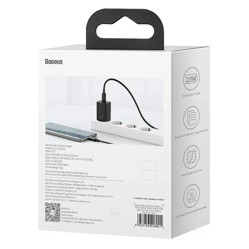 Сетевое зарядное Baseus CCSP020101 25 Вт Photo 19