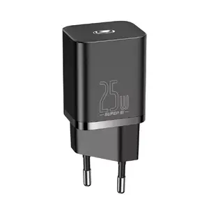 Sienas lādētājs Baseus CCSP020101 25W, USB izvade, melns