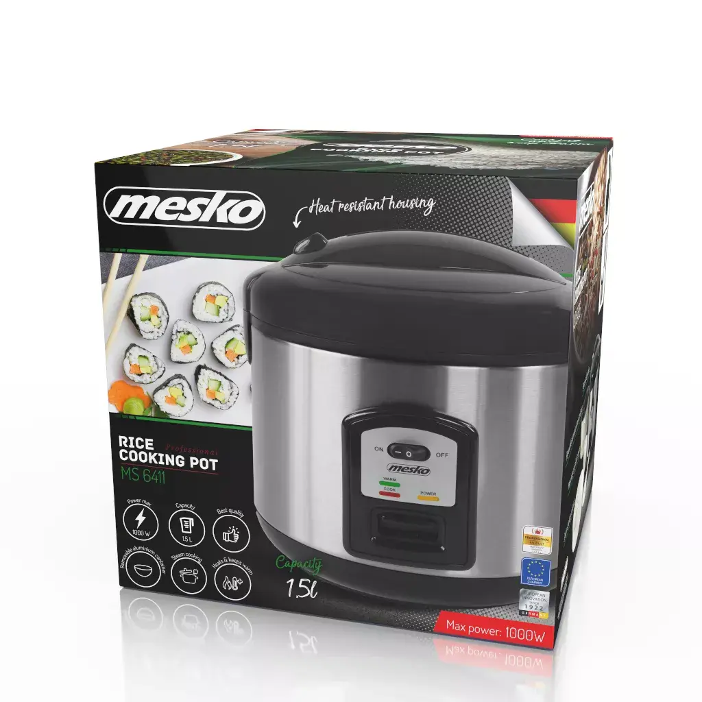 Rīsu vārāmais Mesko MS 6411 — 1000 W, 1,5 l Photo 5