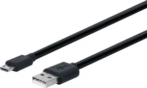 ProXtend USB 2.0 Micro B Cable USB2MB5525-0002 with 5.5×2.1 mm DC connector