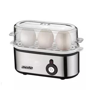 Mesko Home MS 4485 egg cooker 3 egg(s) 210 W Black, Silver, Transparent