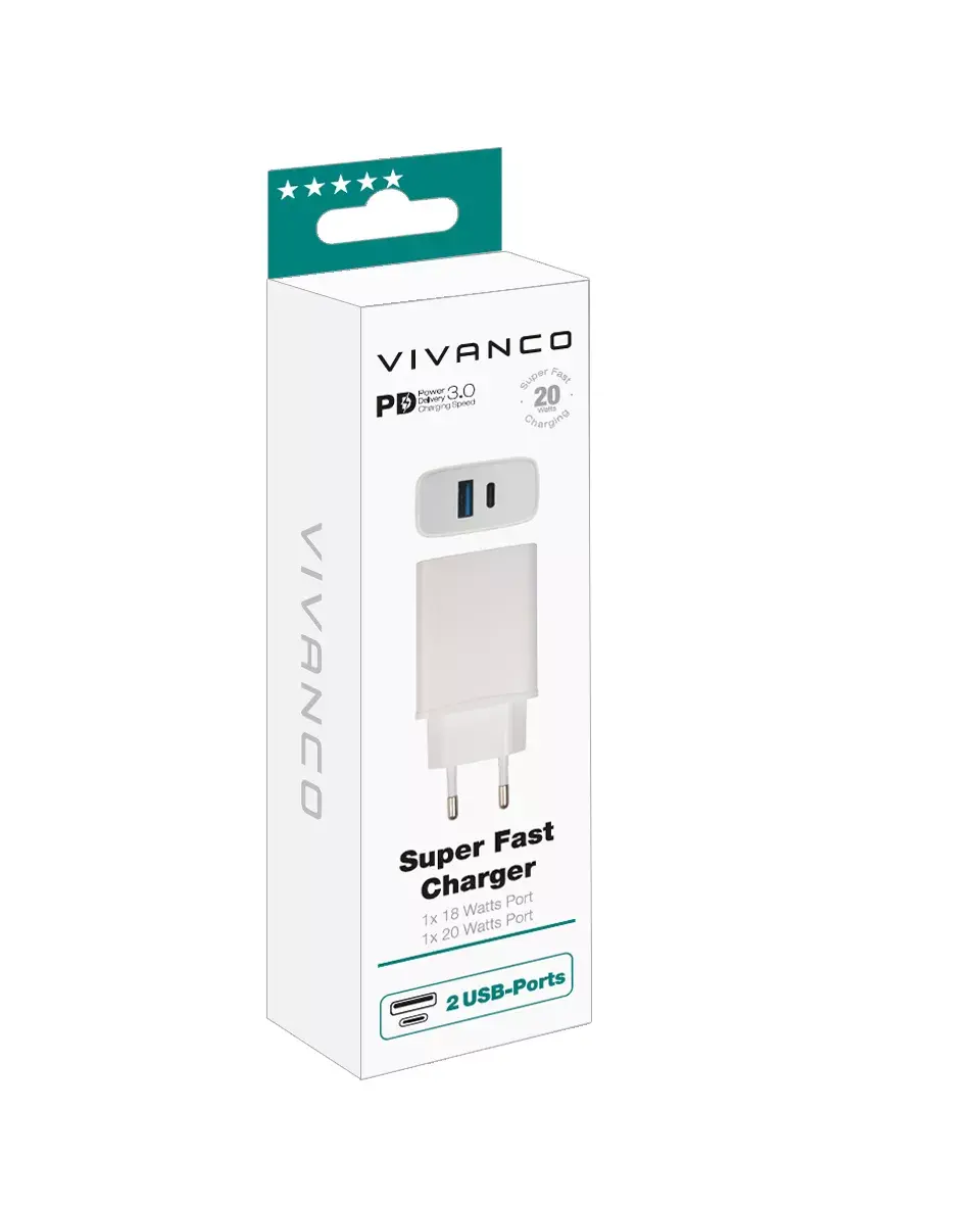 Vivanco Super Fast Charger Indoor AC 100-240V Photo 4