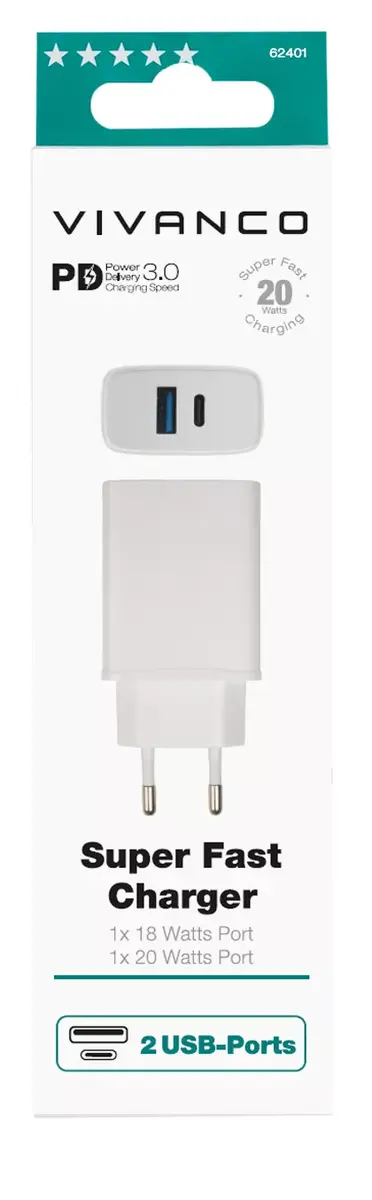 Vivanco Super Fast Charger Indoor AC 100-240V Photo 5