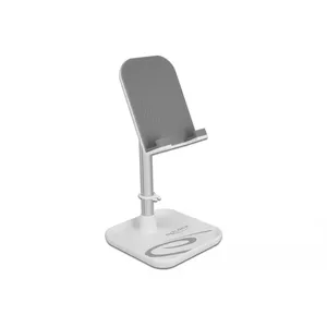 DeLOCK Smartphone and Tablet Telescopic Stand with Storage Silver White