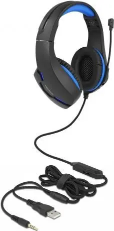 Austiņas DeLOCK Gaming Headset Over-Ear, 27182