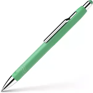 Clip-on retractable ballpoint pen Schneider Epsilon Green Blue ink